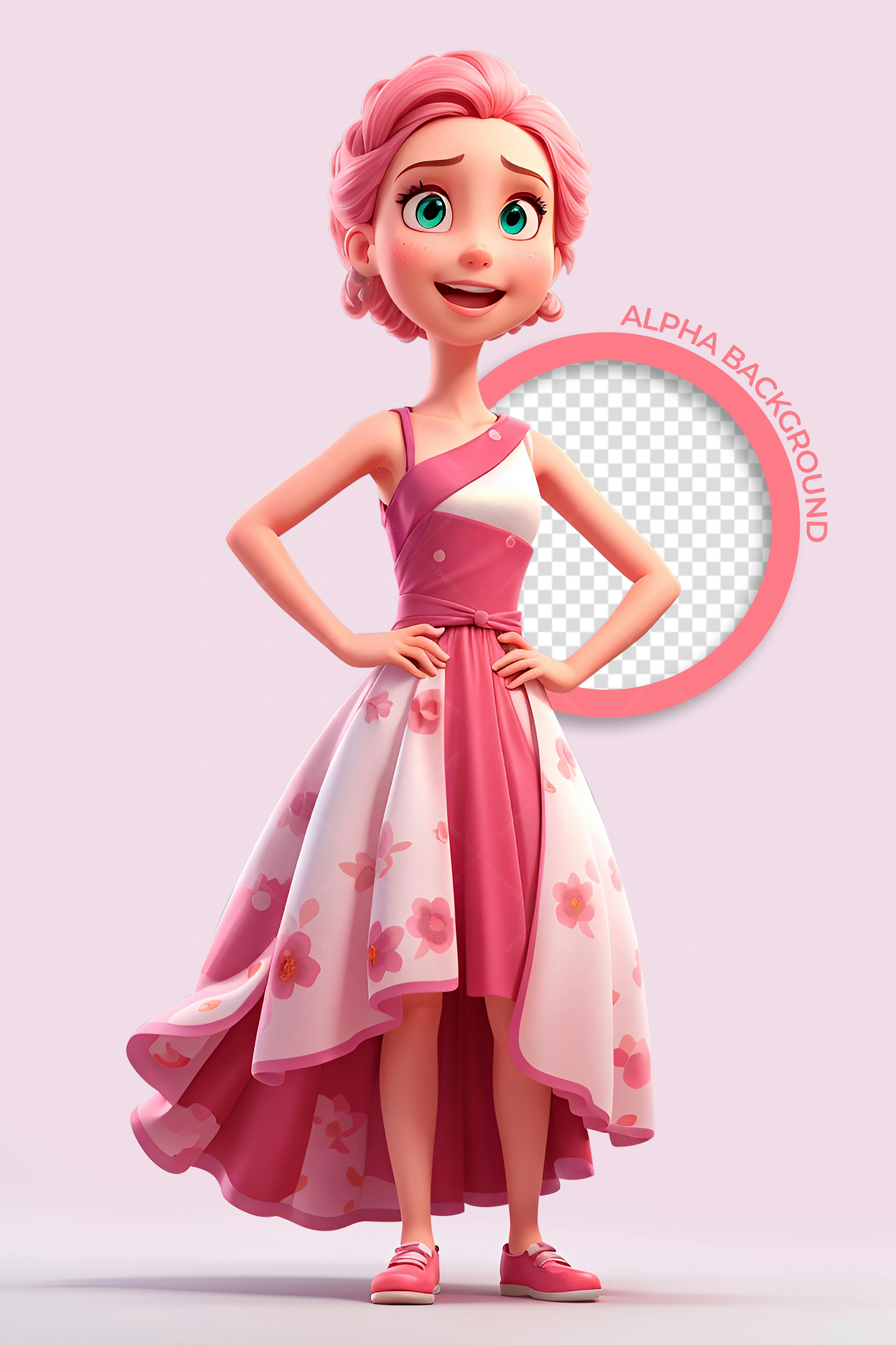 Modelo PSD para Festa de Debutante Rosa