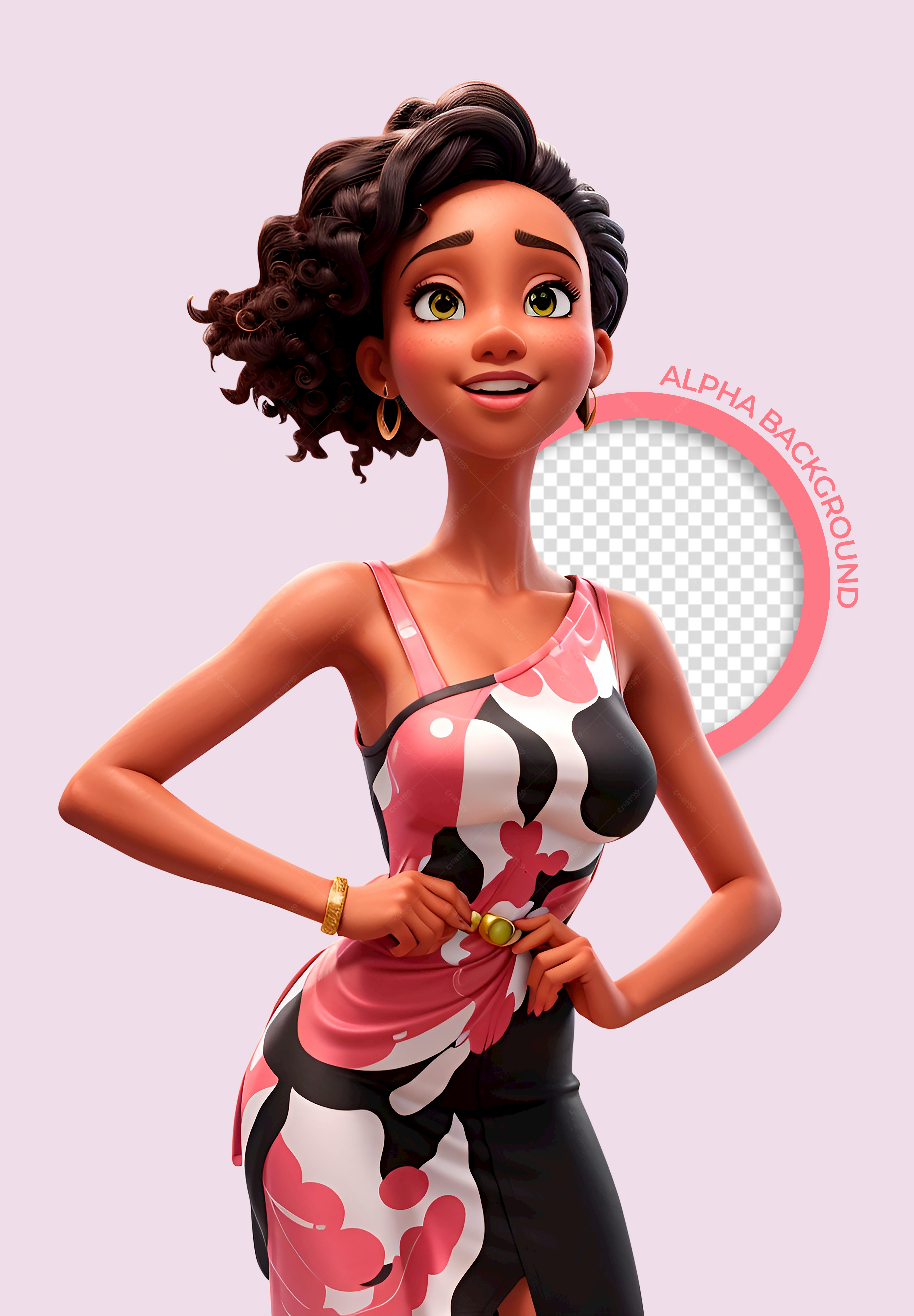 Modelo PSD para Mockup de Moda Feminina PSD Editável