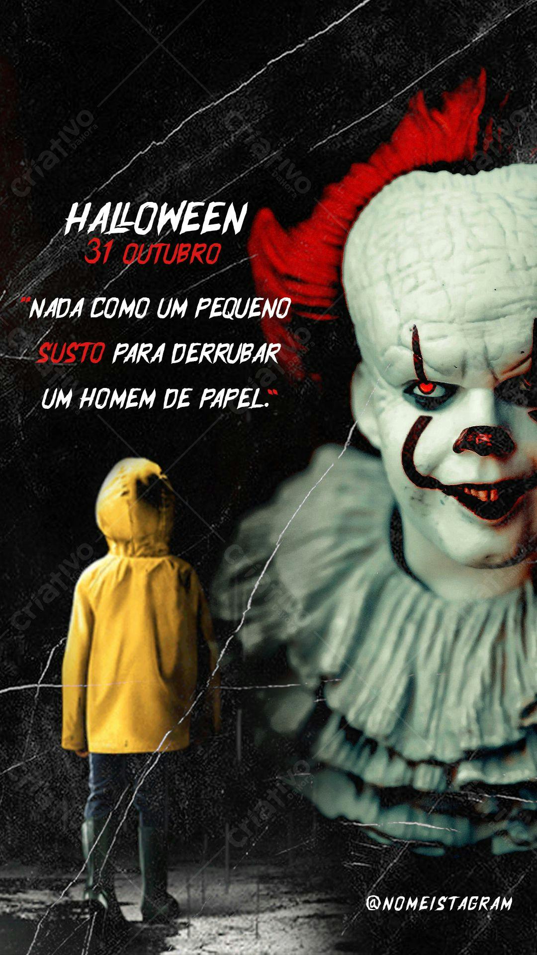 Poster para o Halloween PSD Editável