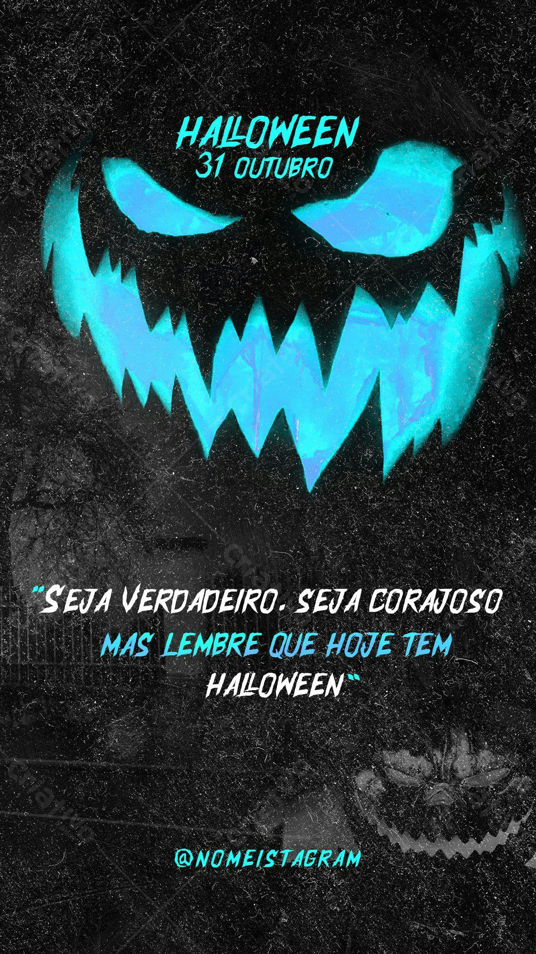 Poster para Festa de Halloween PSD Editável