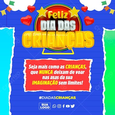 Feliz dia das crianças