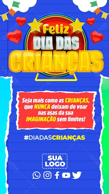 Feliz dia das crianças