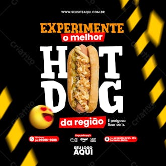 Post feed hot dog lanchonete