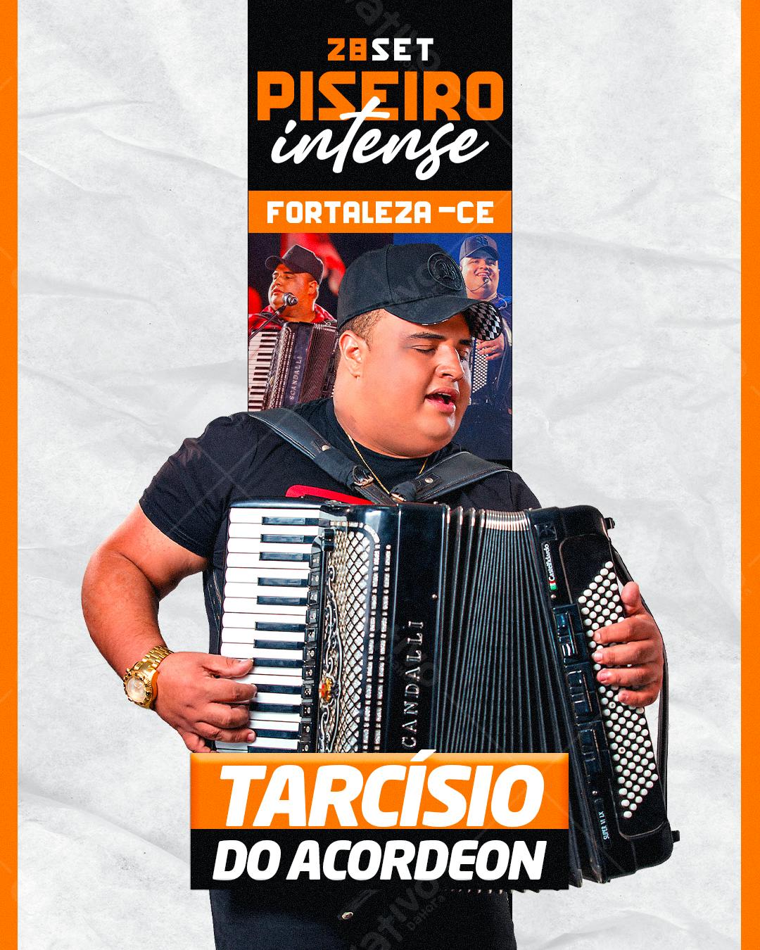 Flyer para Show de Tarcísio do Acordeon PSD Editável