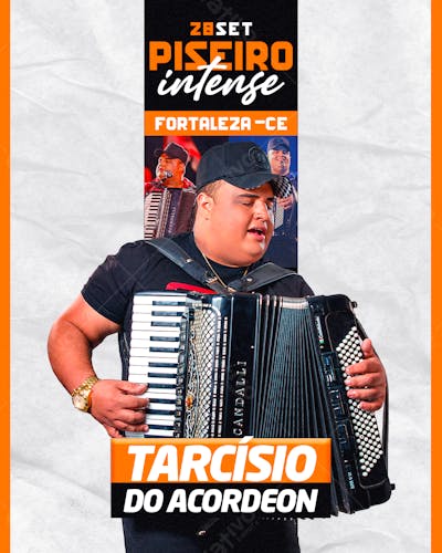 Flyer Piseiro Intense