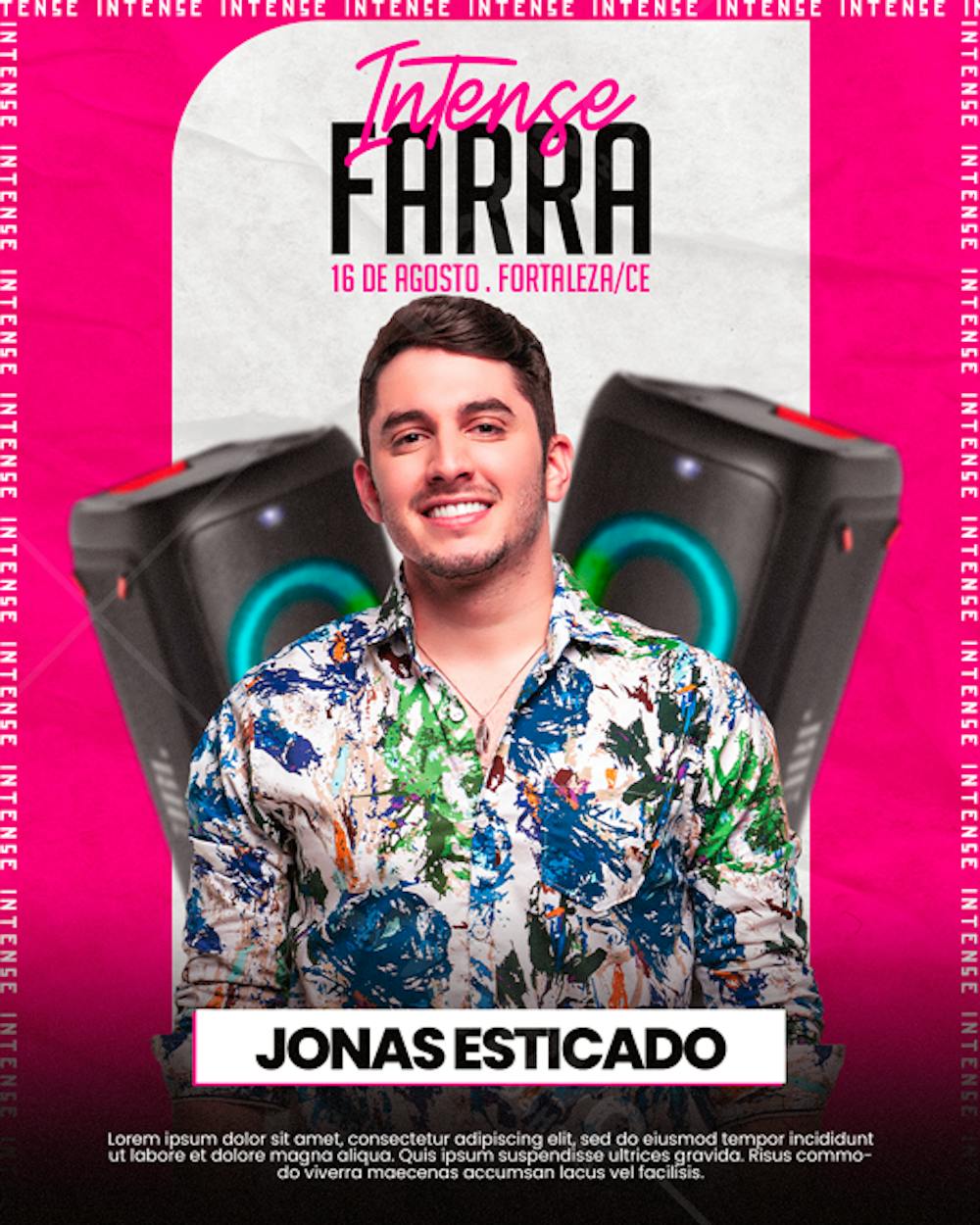 Flyer Evento Intense Farra