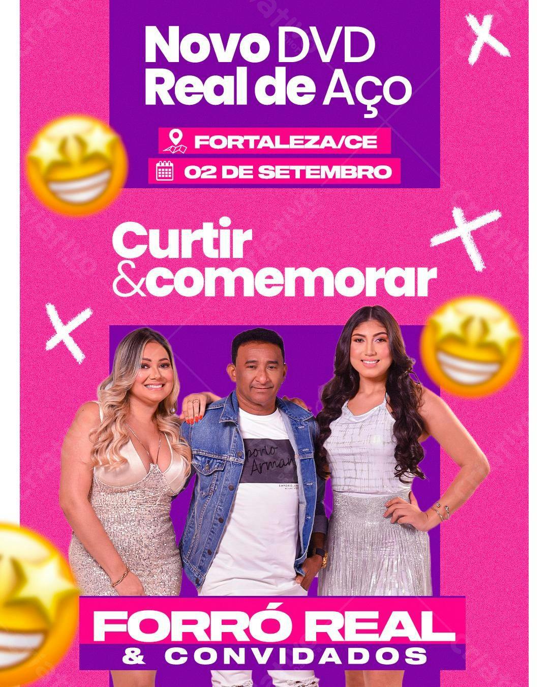 Flyer para Evento de Forró Real PSD Editável