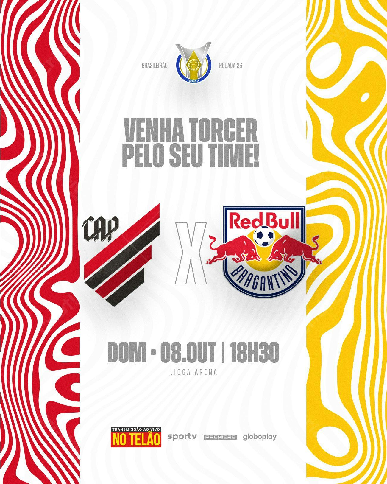 Post para Redes Sociais Jogo CAP x Bragantino PSD Editável