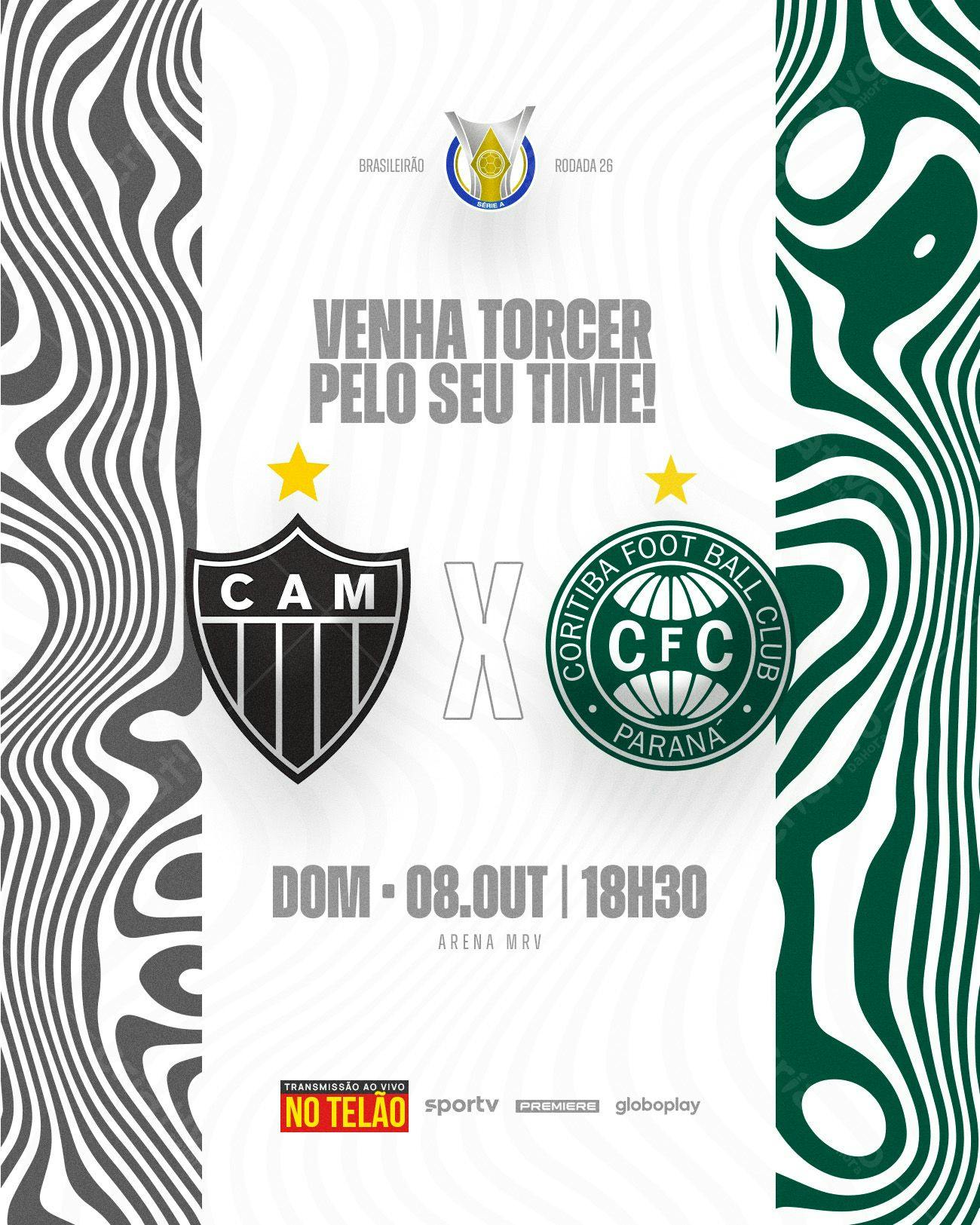 Post de Jogo Futebol Brasileiro PSD Editável