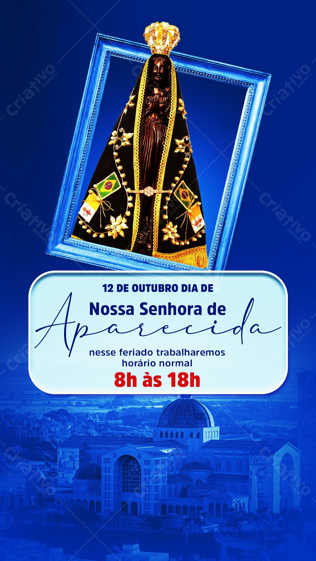Imagem para Dia de Nossa Senhora Aparecida PSD Editável