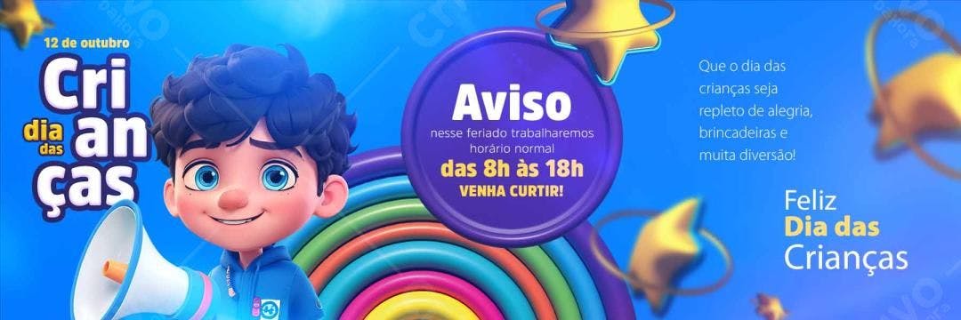 Banner Dia das Crianças PSD Editável