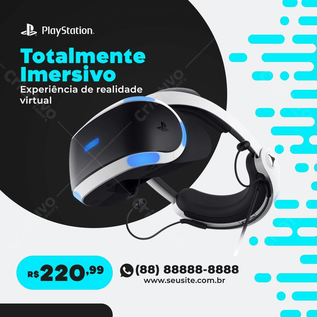 Banner para Promoção de Realidade Virtual PSD Editável