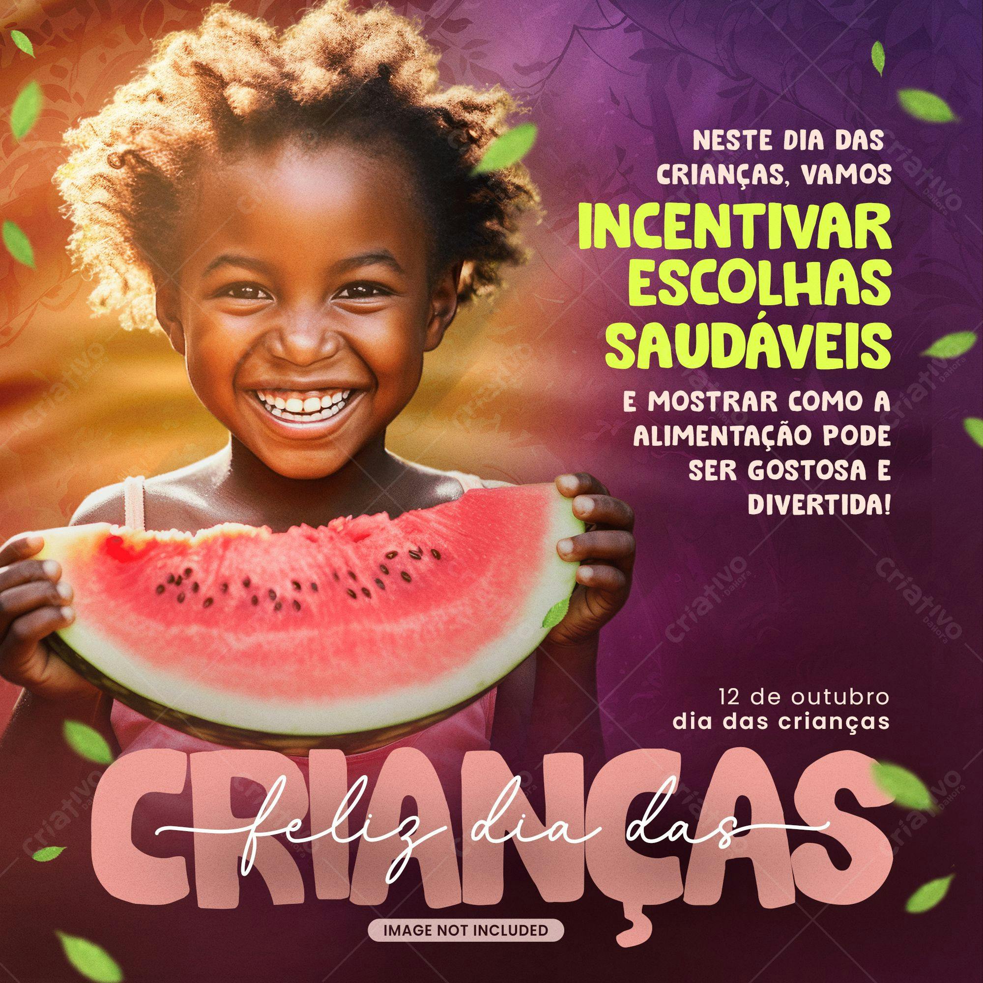 Post para Dia das Crianças PSD Editável