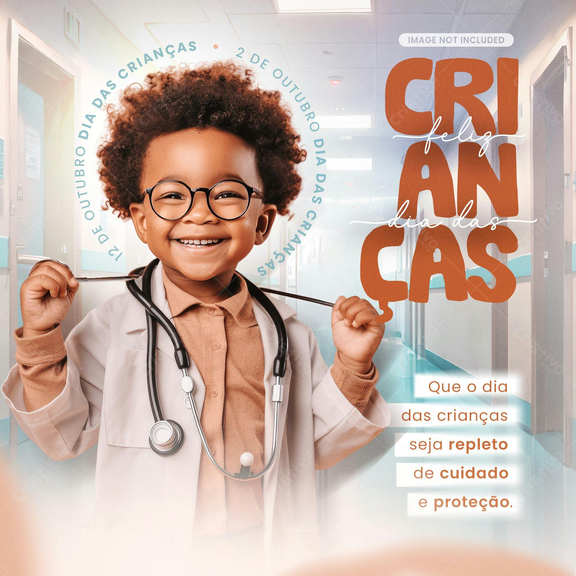 Post para Dia das Crianças PSD Editável