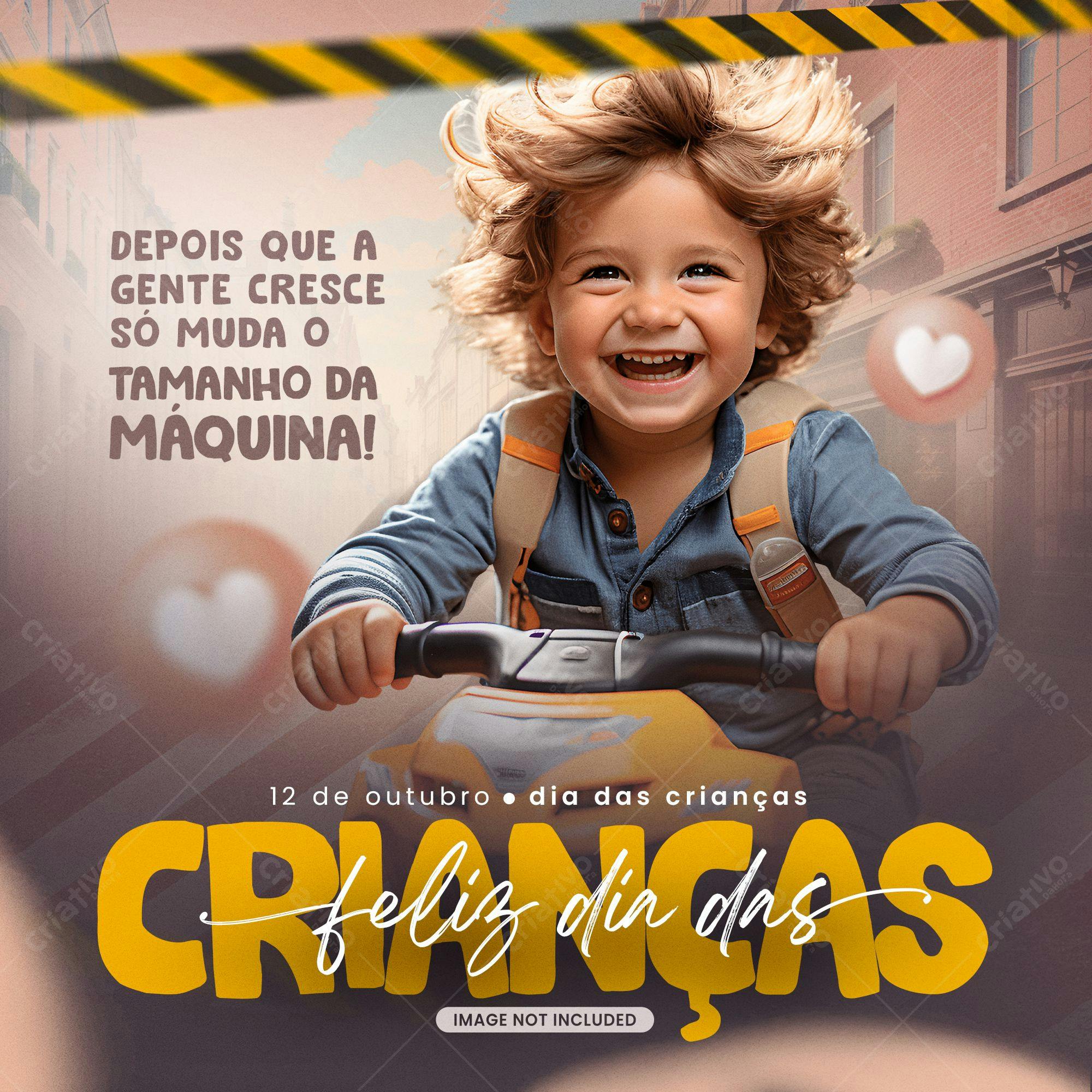 Post para Dia das Crianças PSD Editável