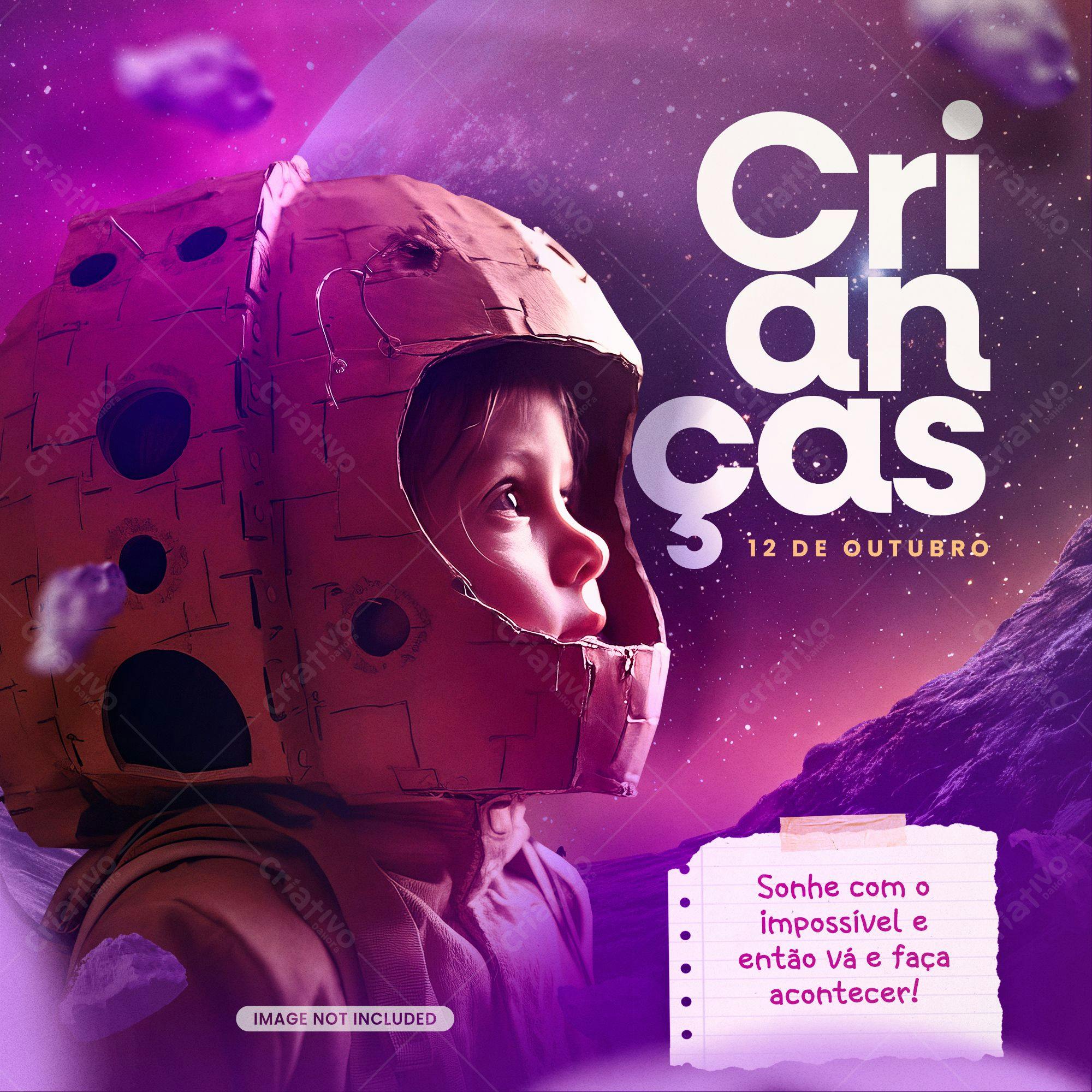 Post para Dia das Crianças PSD Editável