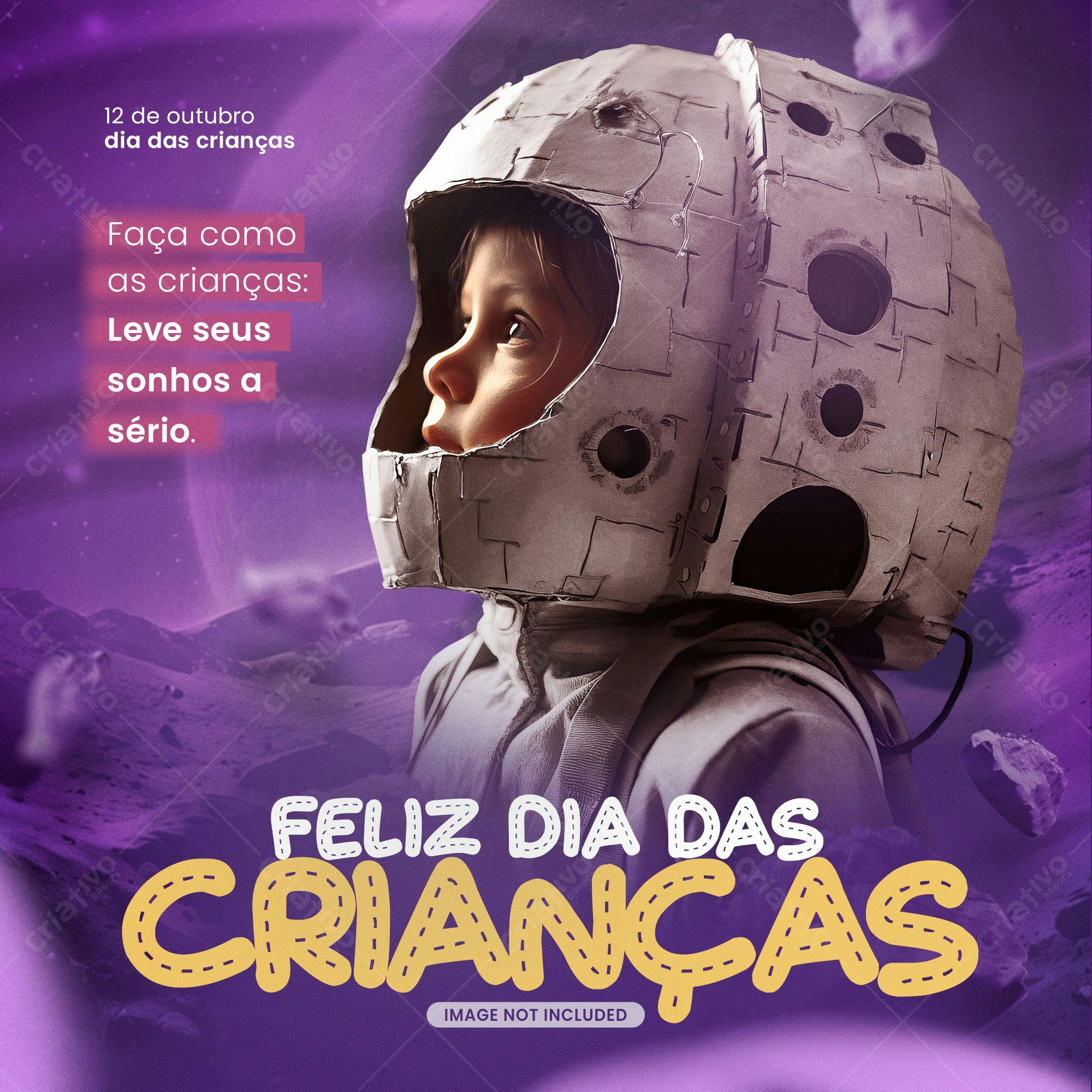 Post para Dia das Crianças PSD Editável