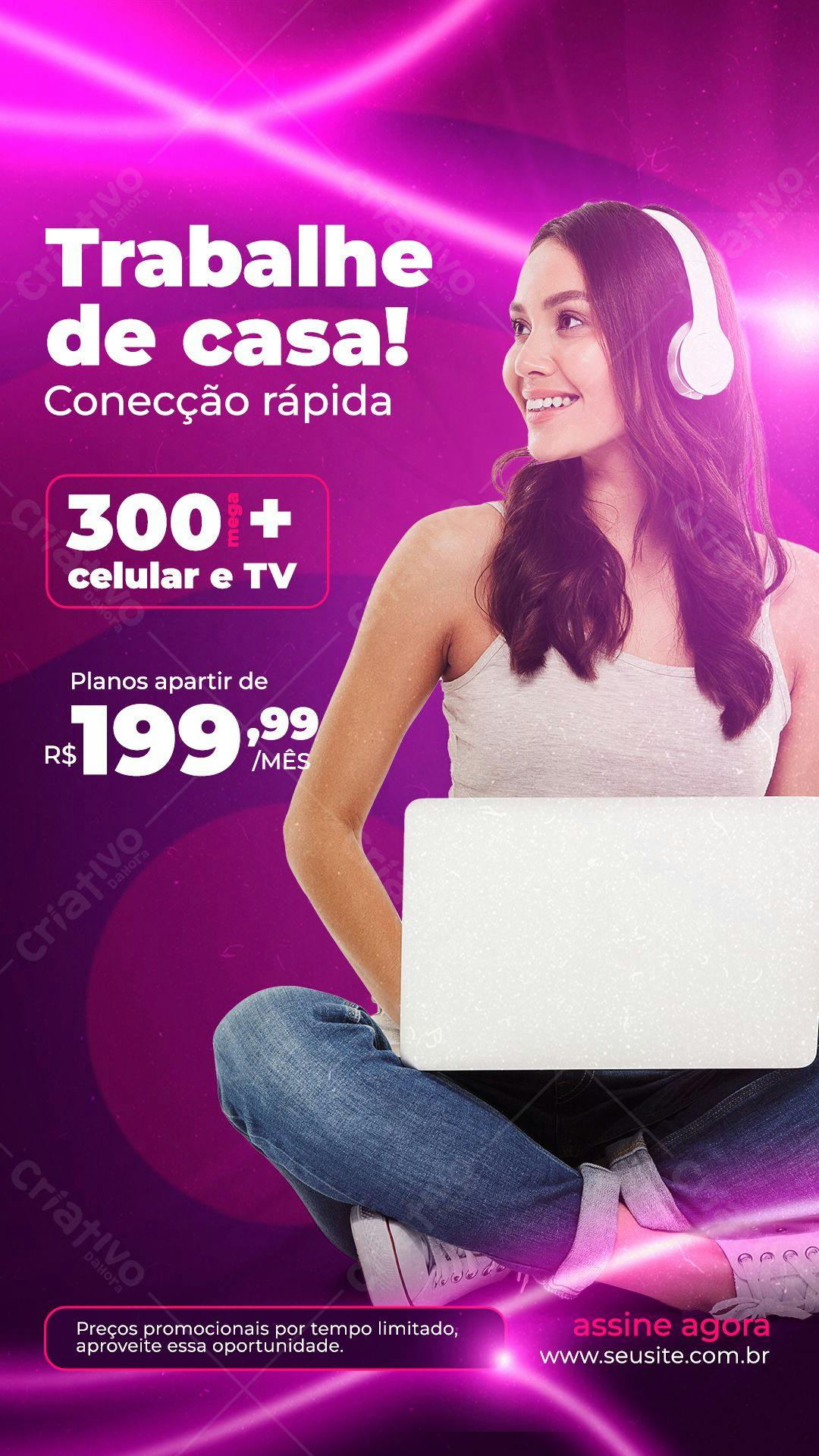 Banner para Promoção Internet PSD Editável