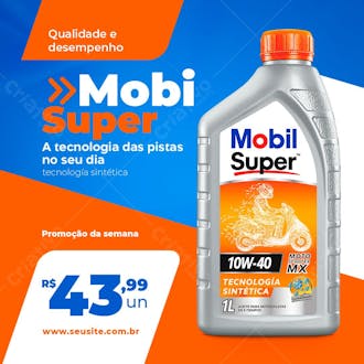 Mobi super para sua moto peças e acessórios social média