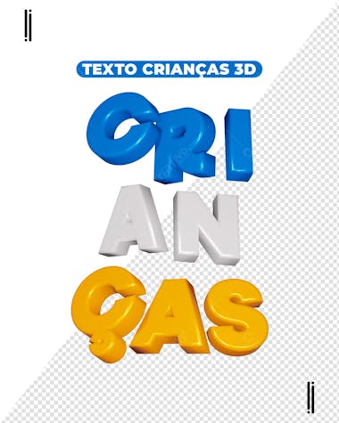 Texto dia das crianças 3d