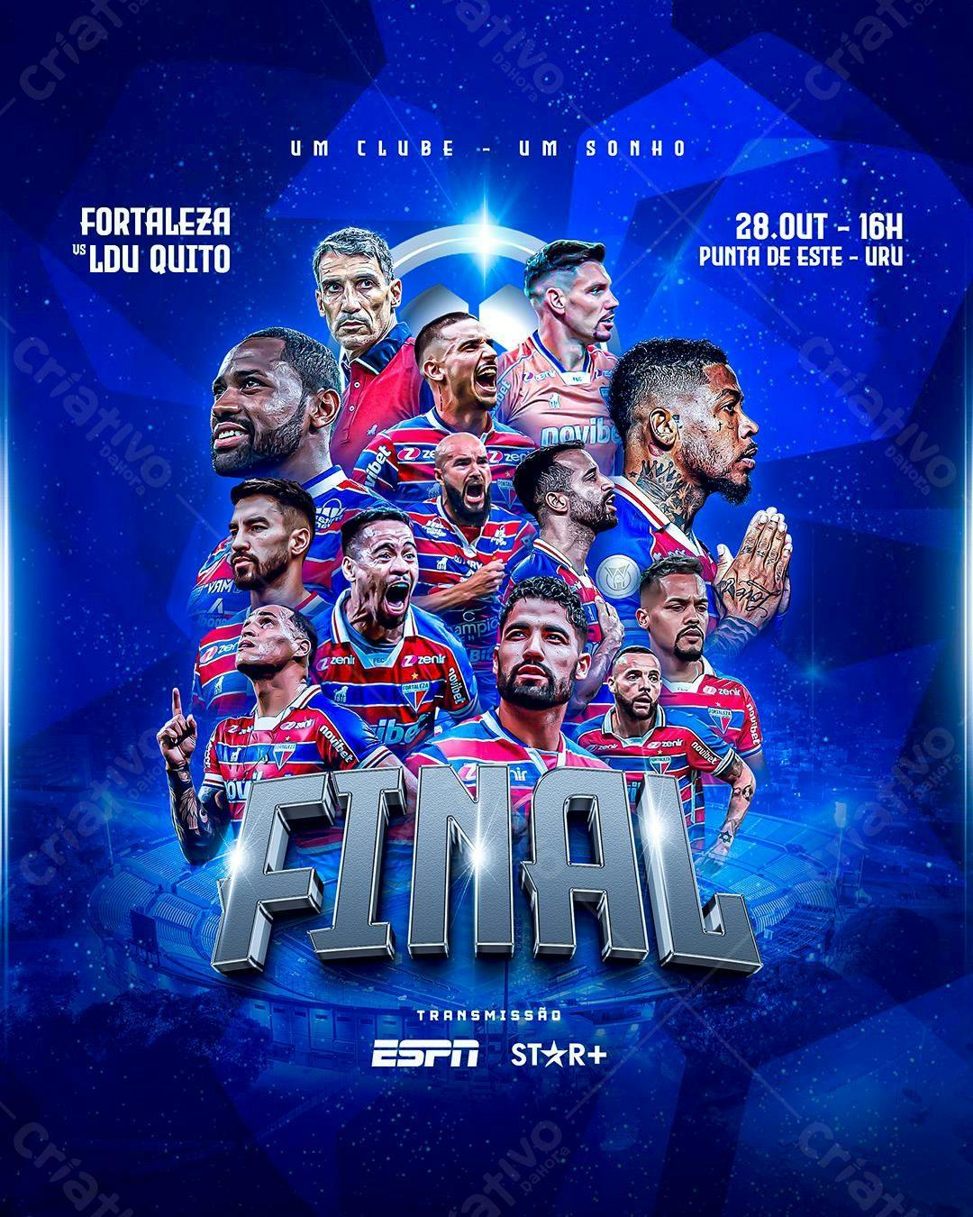 Poster para Final Fortaleza x LDU Quito PSD Editável