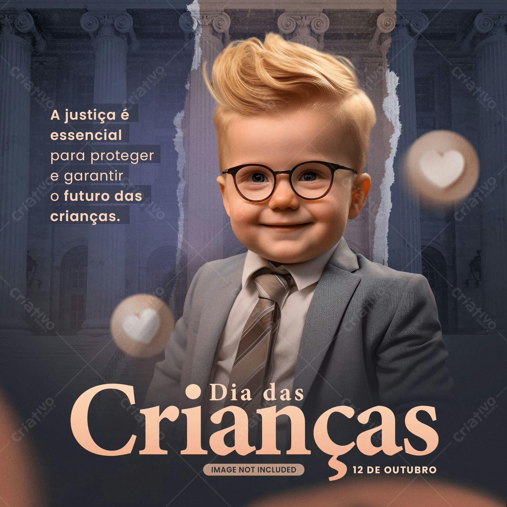 Post para o Dia das Crianças PSD Editável