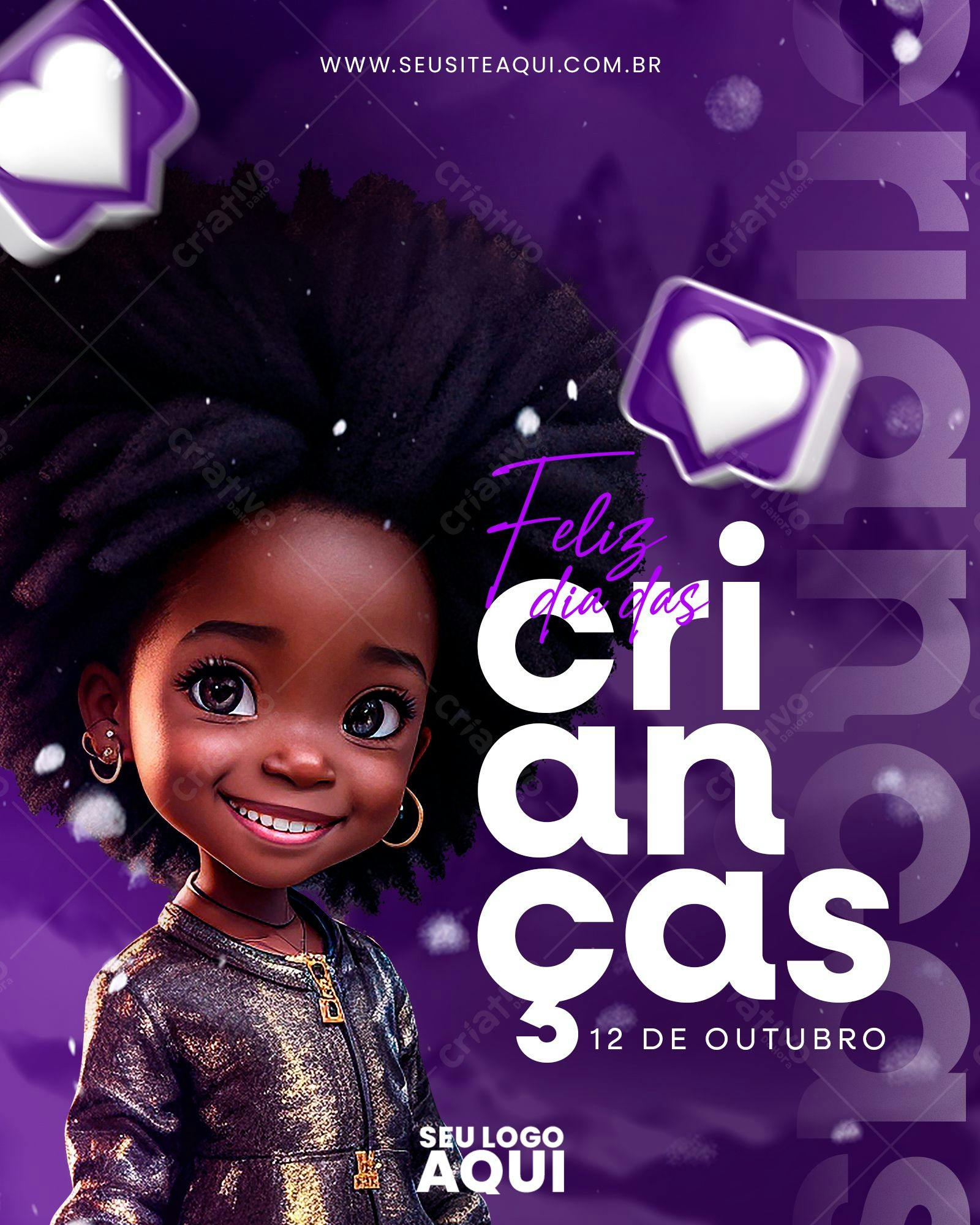 Banner para Dia das Crianças PSD Editável