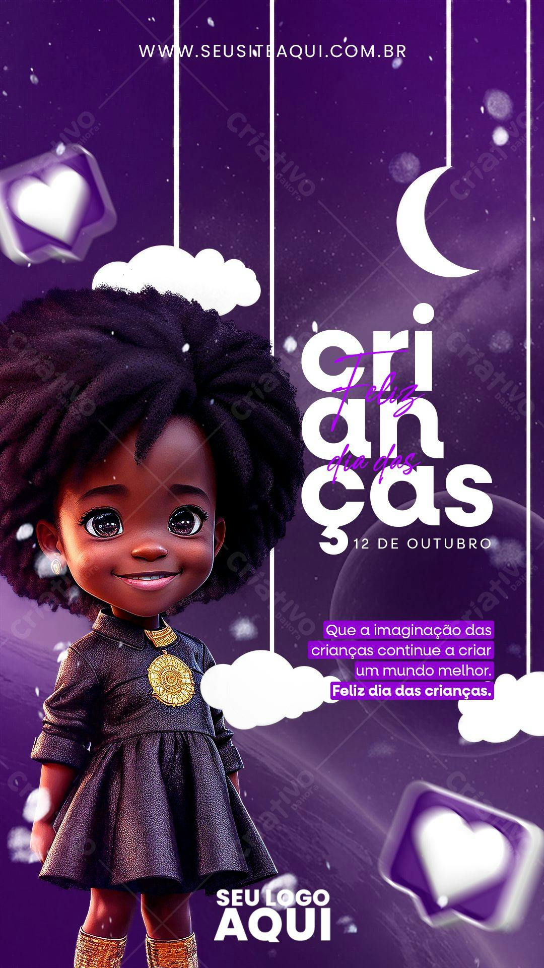 Post para Dia das Crianças PSD Editável