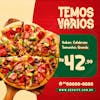 Temos vários sabores pizzaria social media psd editável