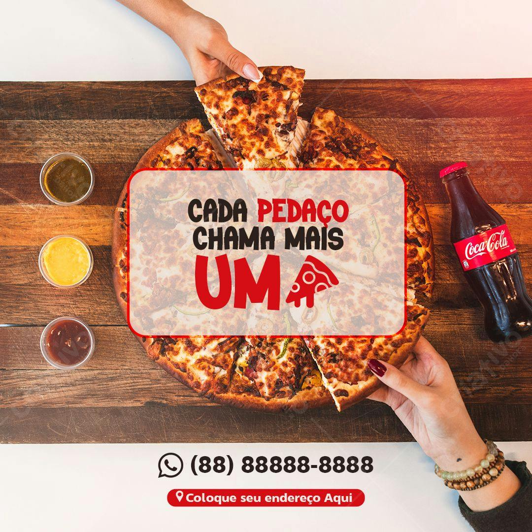 Template de Cardápio para Pizzaria PSD Editável