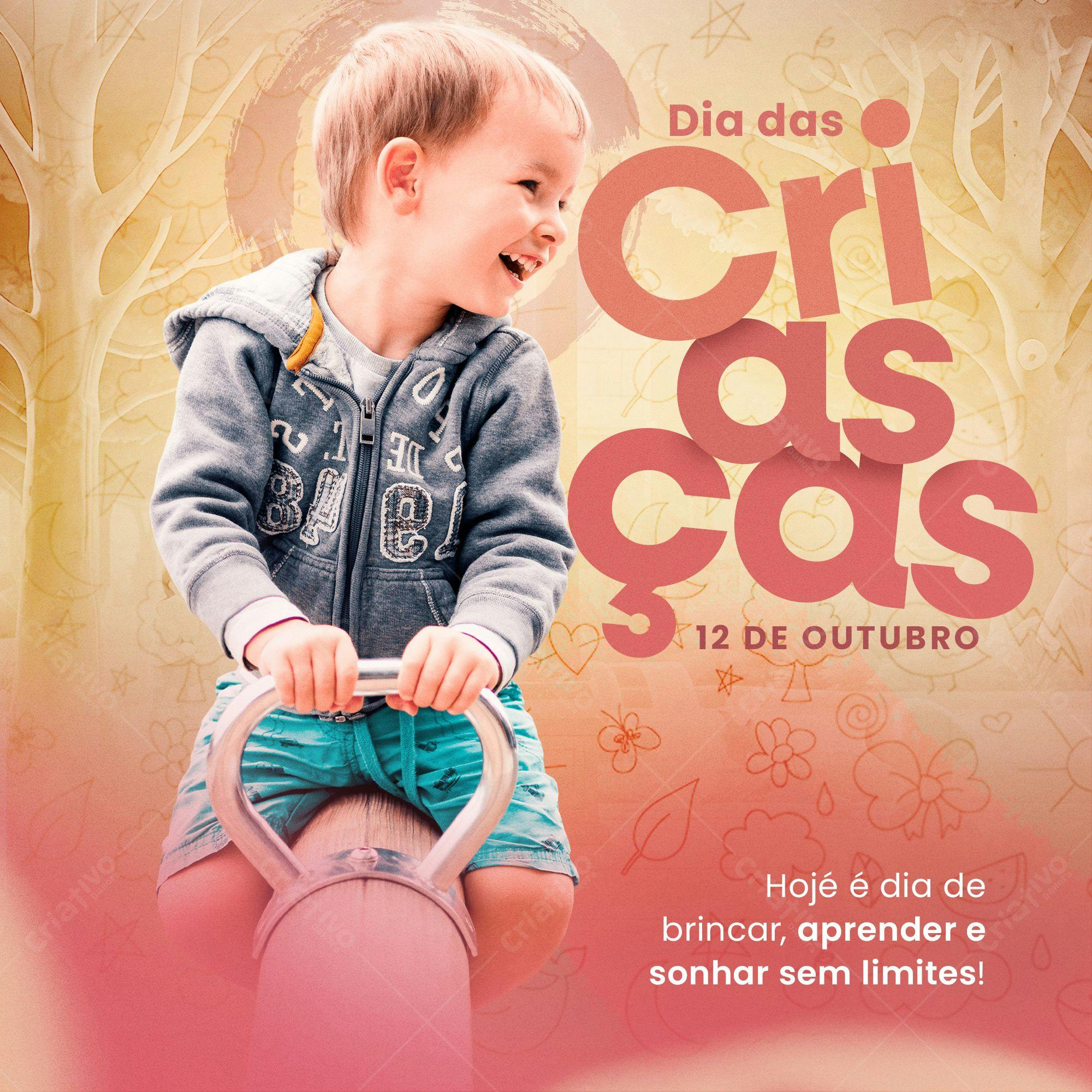 Post para Dia das Crianças PSD Editável