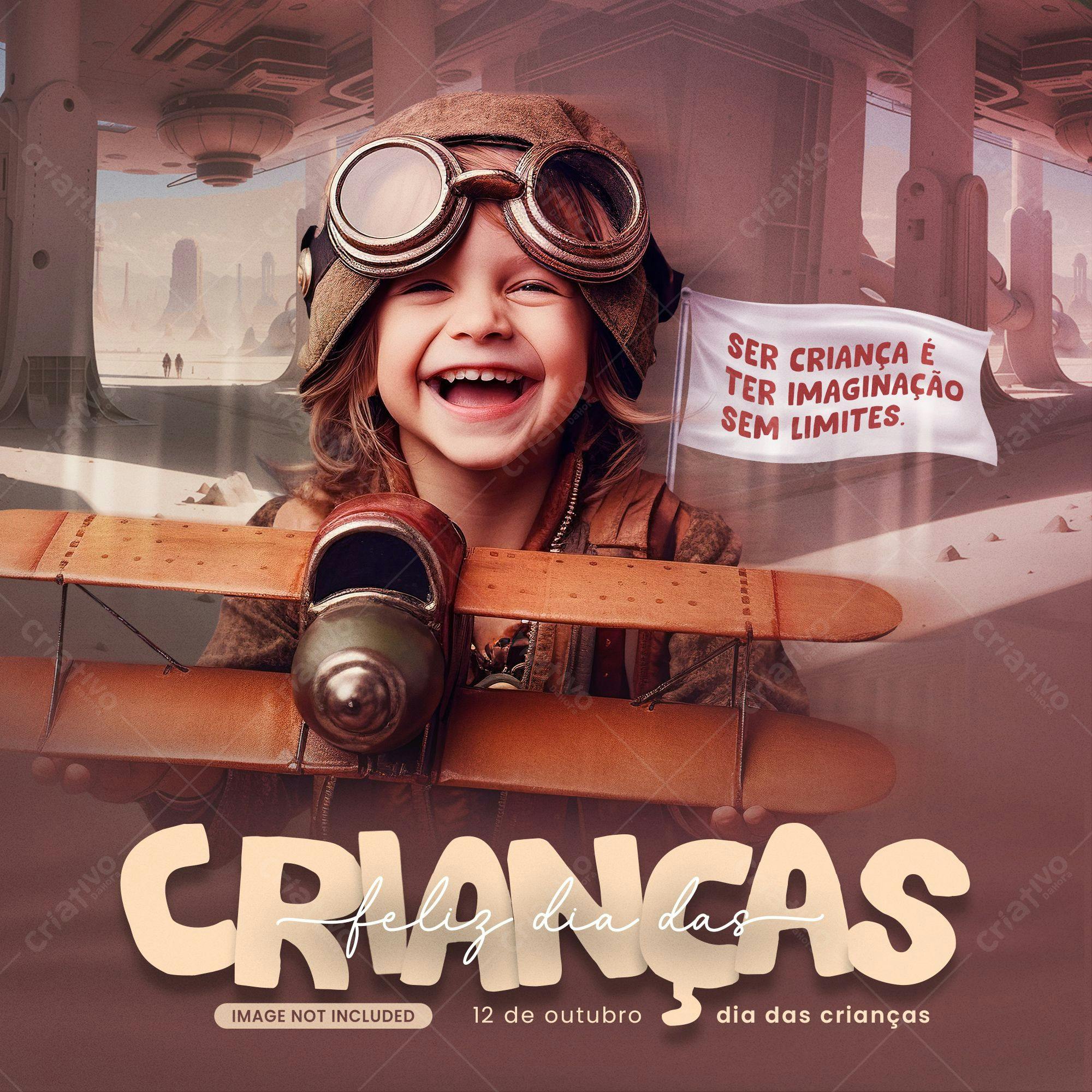 Post para Dia das Crianças PSD Editável