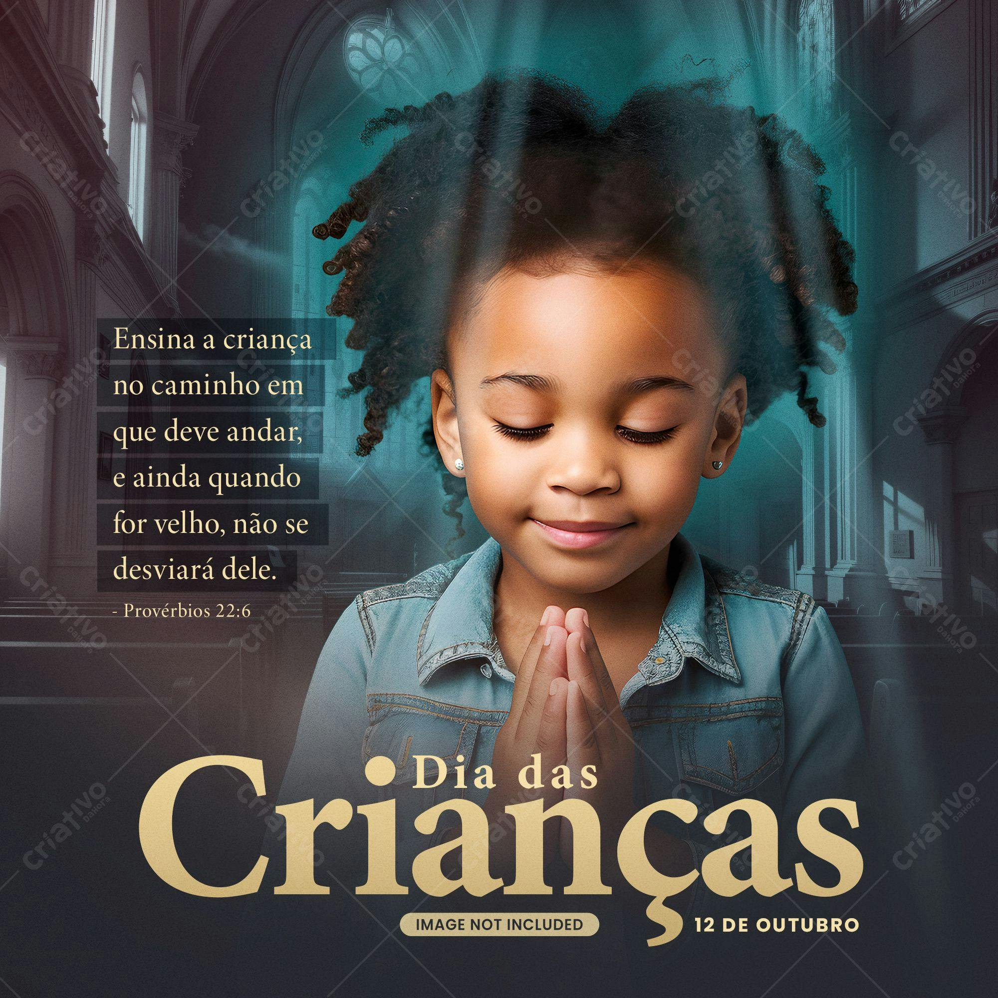 Post para o Dia das Crianças PSD Editável