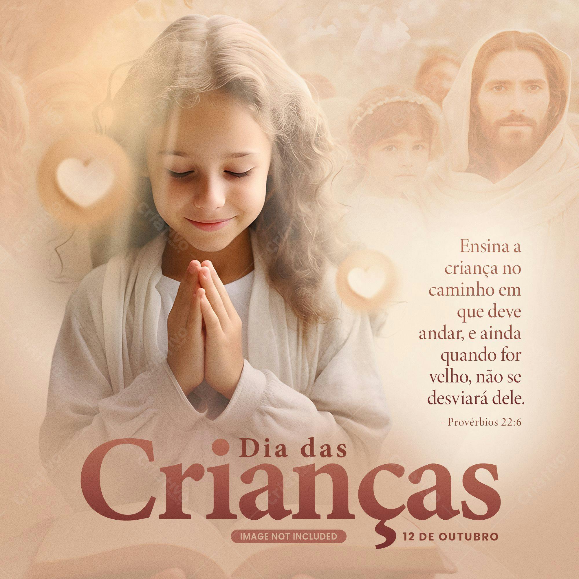 Post para o Dia das Crianças PSD Editável