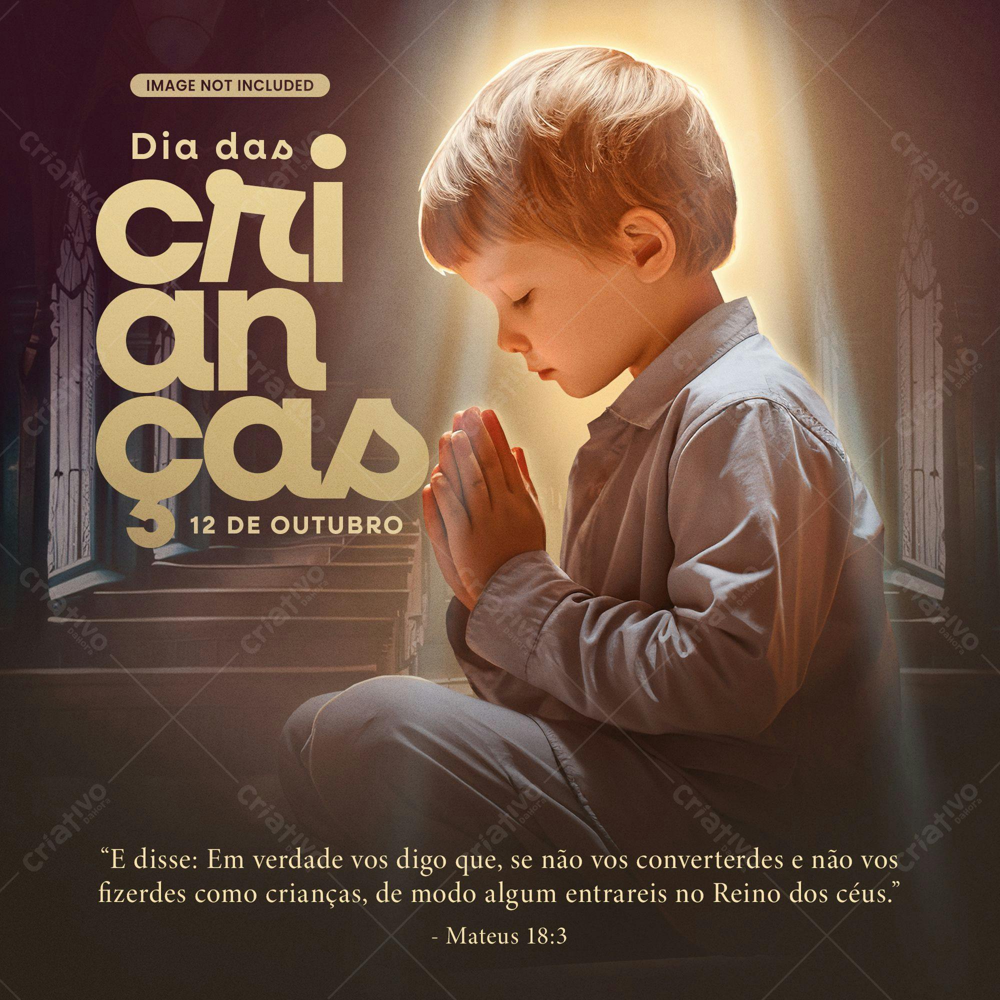Post para o Dia das Crianças PSD Editável