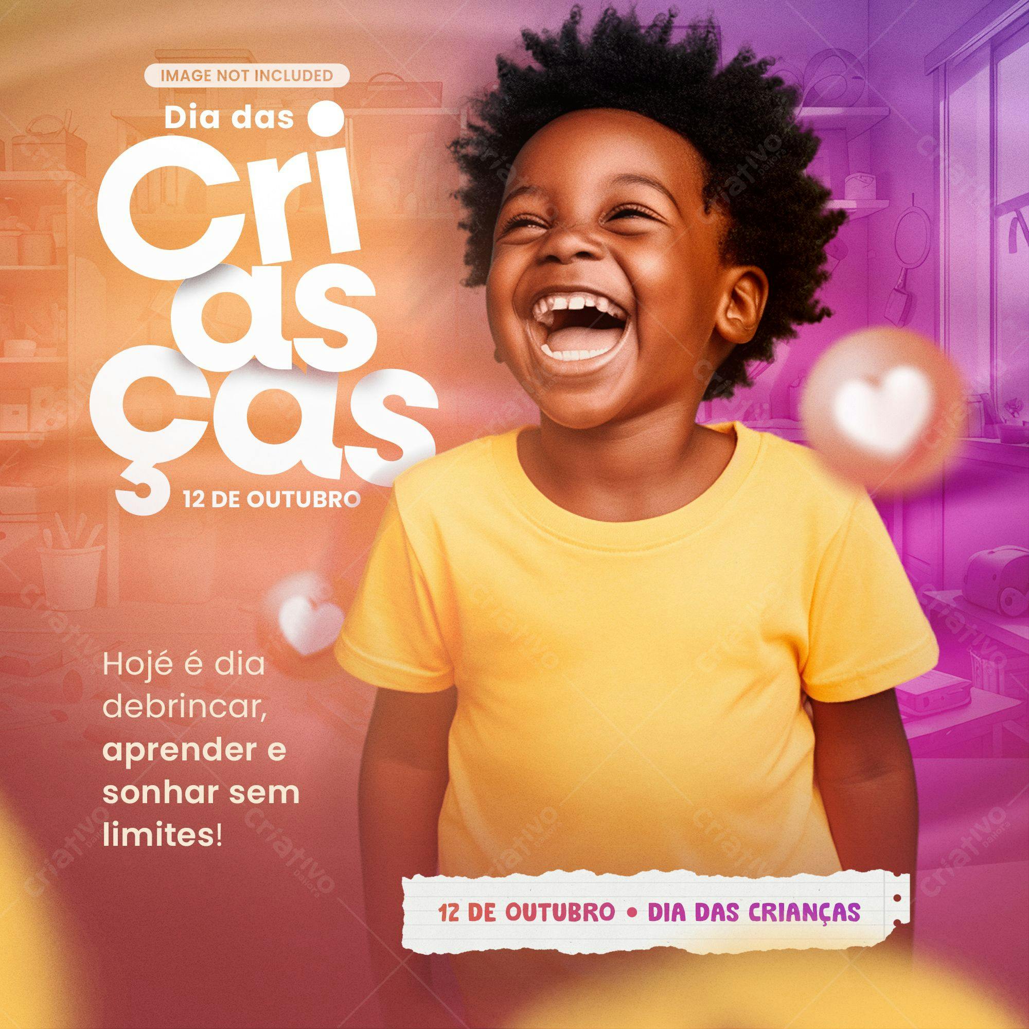 Postagem Dia das Crianças PSD Editável