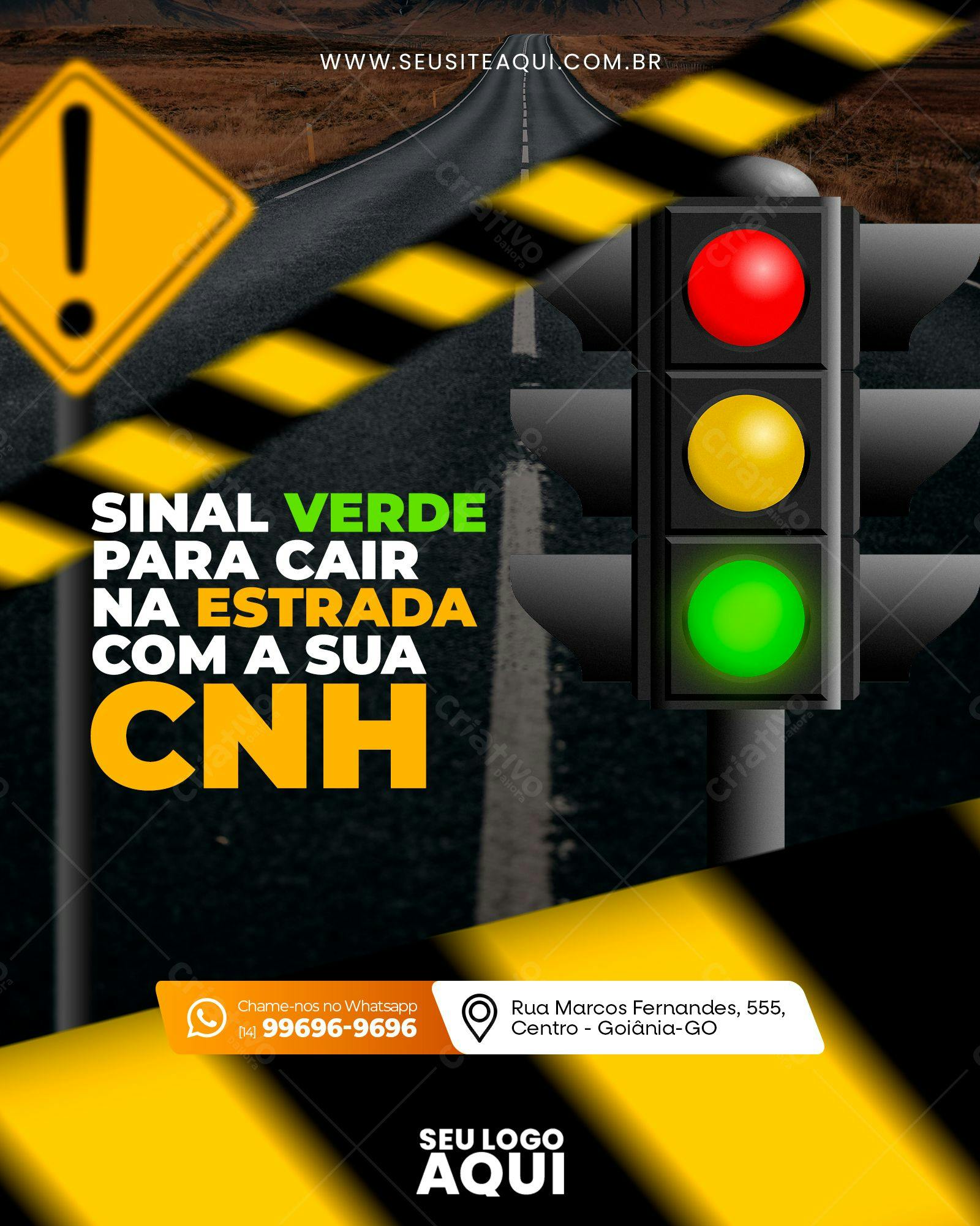 Flyer para Campanha de CNH PSD Editável