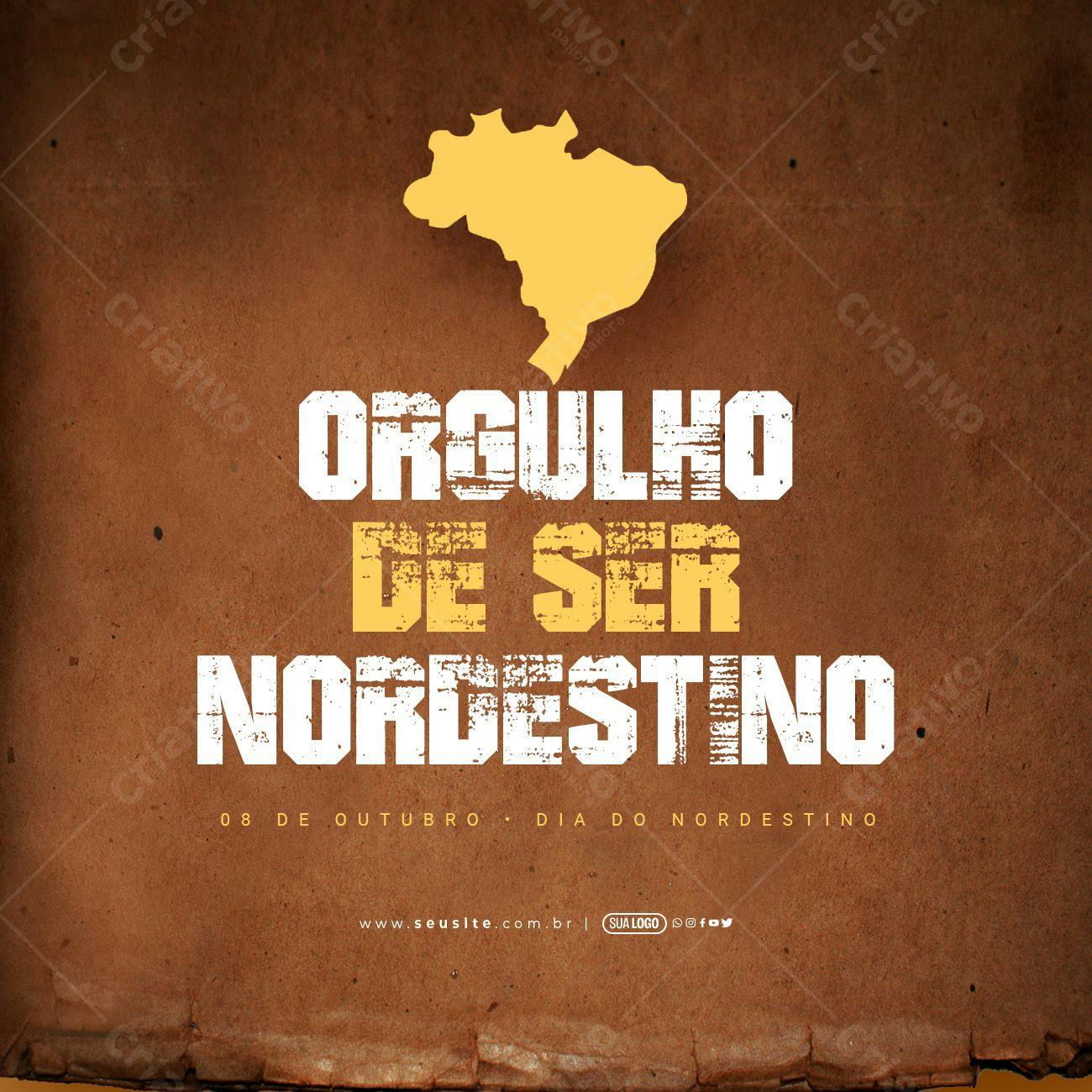 Post para Dia do Nordestino PSD Editável