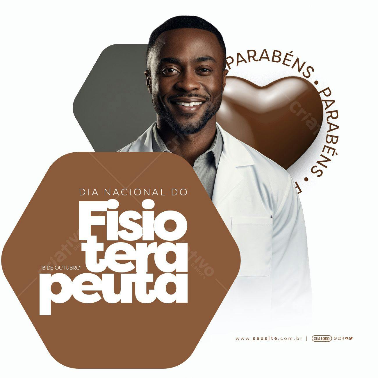 Post para Dia do Fisioterapeuta PSD Editável