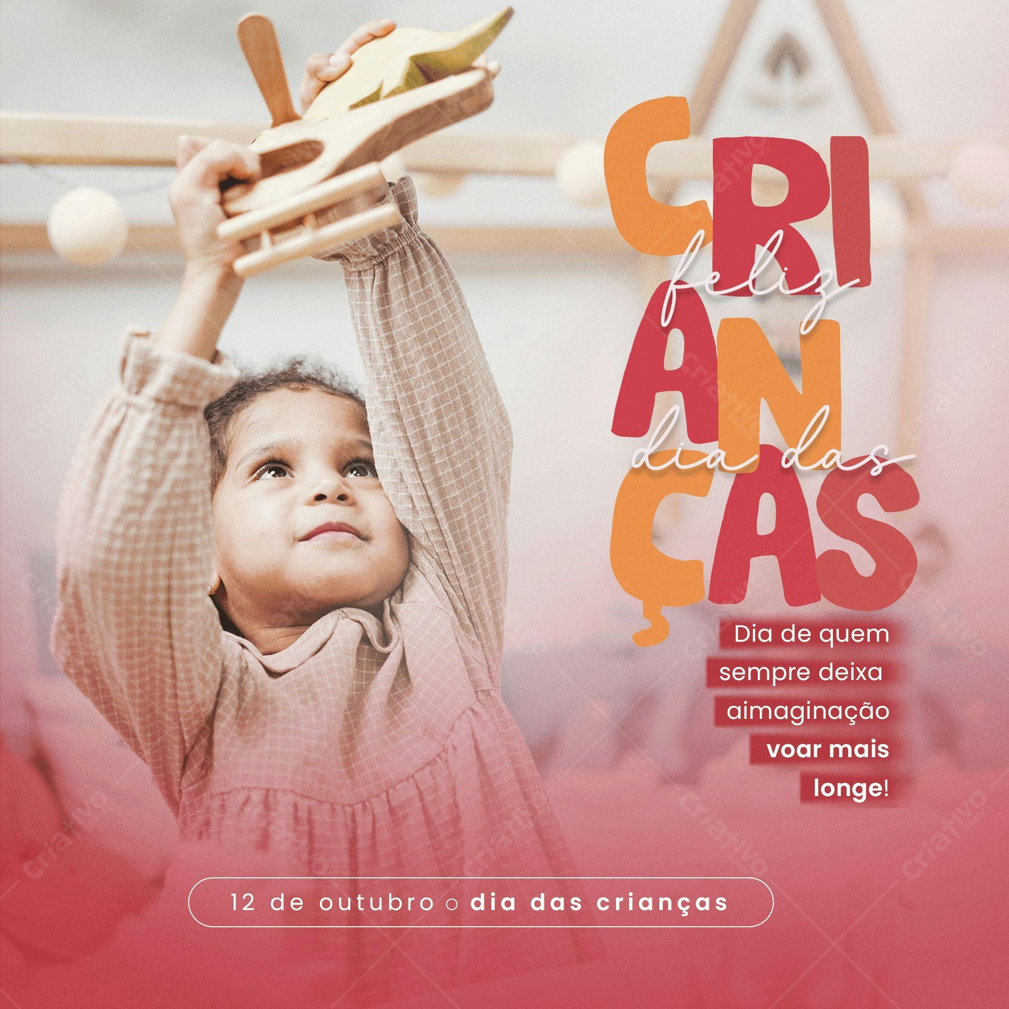 Post para o Dia das Crianças PSD Editável