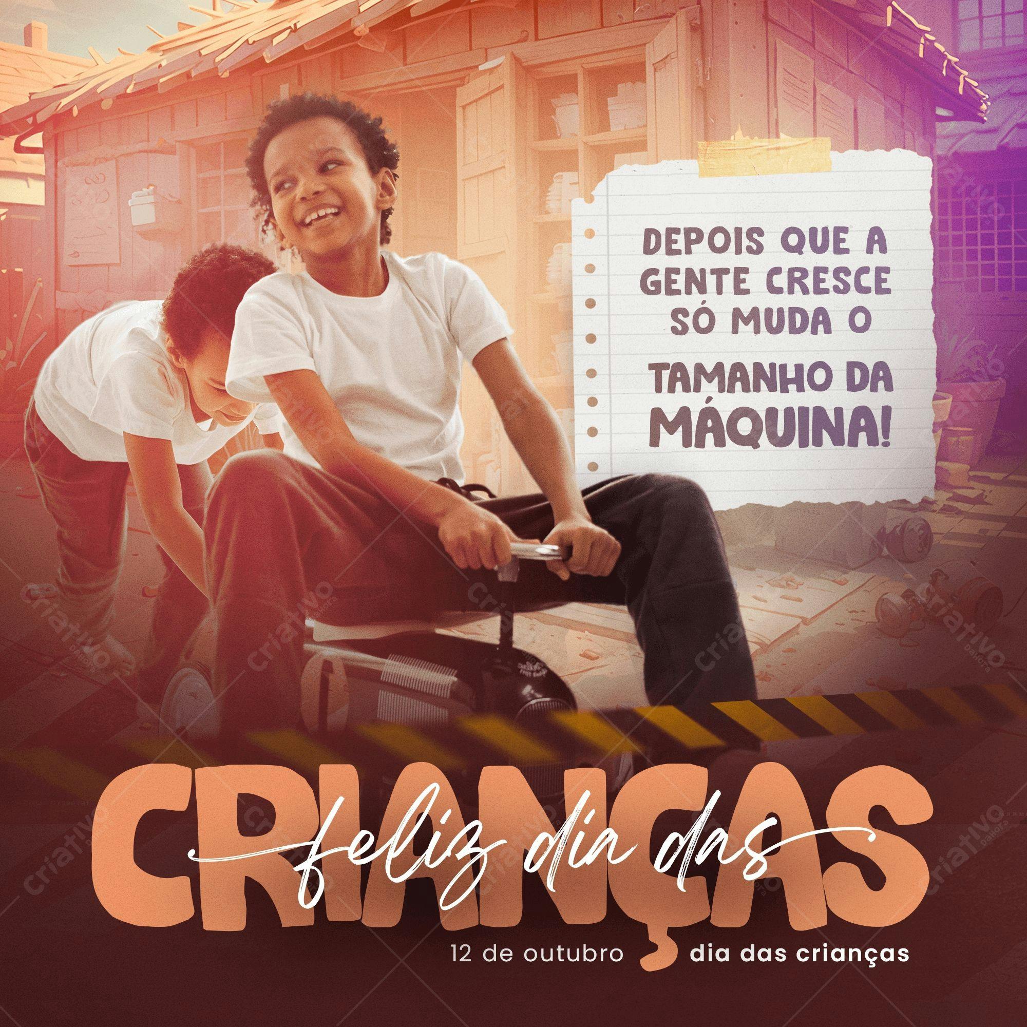 Post para Dia das Crianças PSD Editável