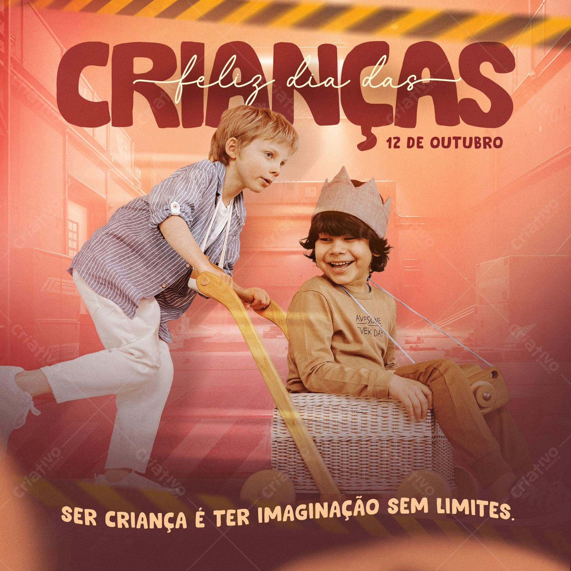 Post para Dia das Crianças PSD Editável