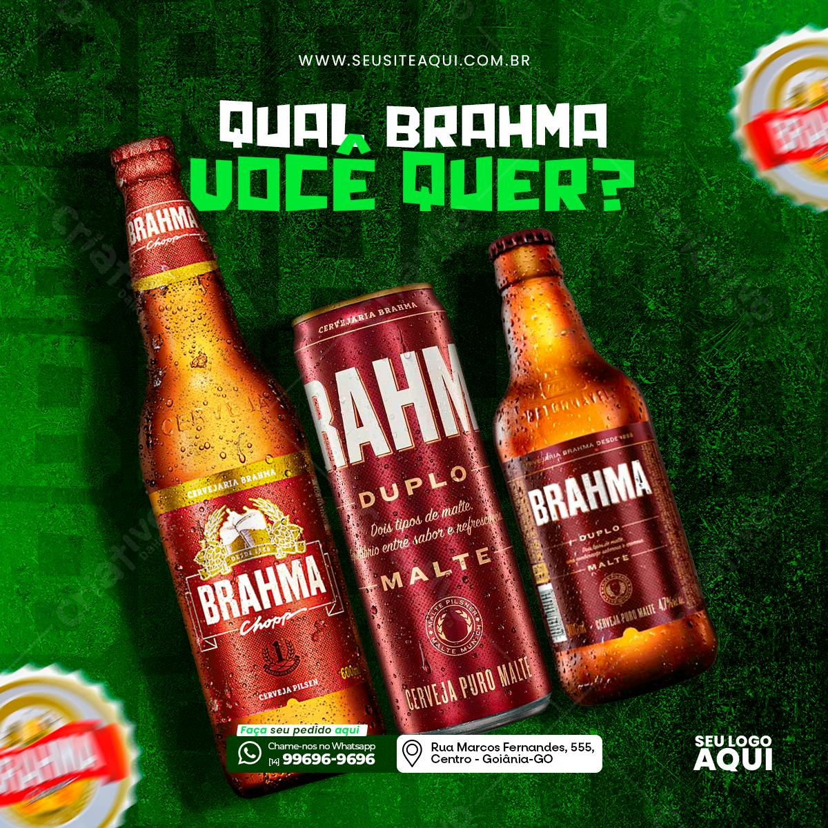 Banner Cerveja Brahma PSD Editável