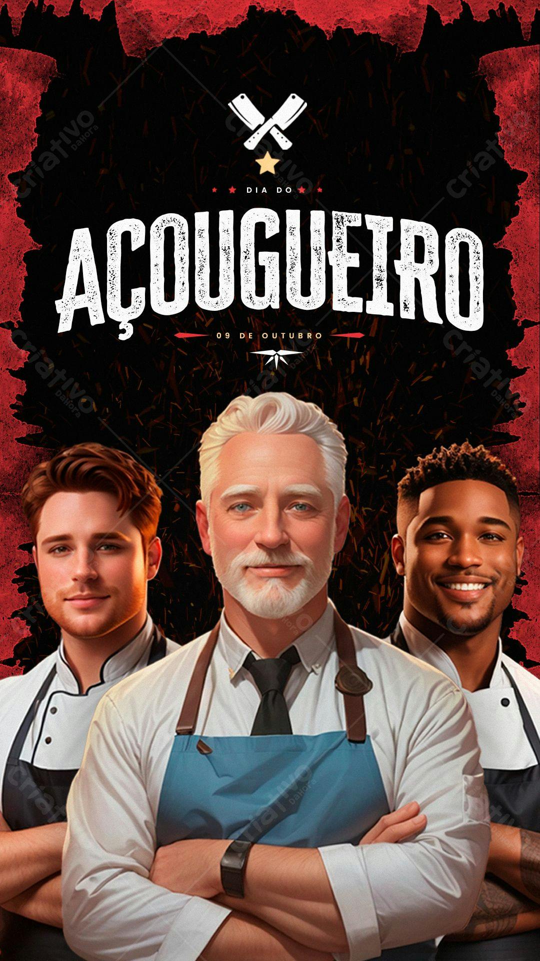 Banner Dia do Açougueiro PSD Editável