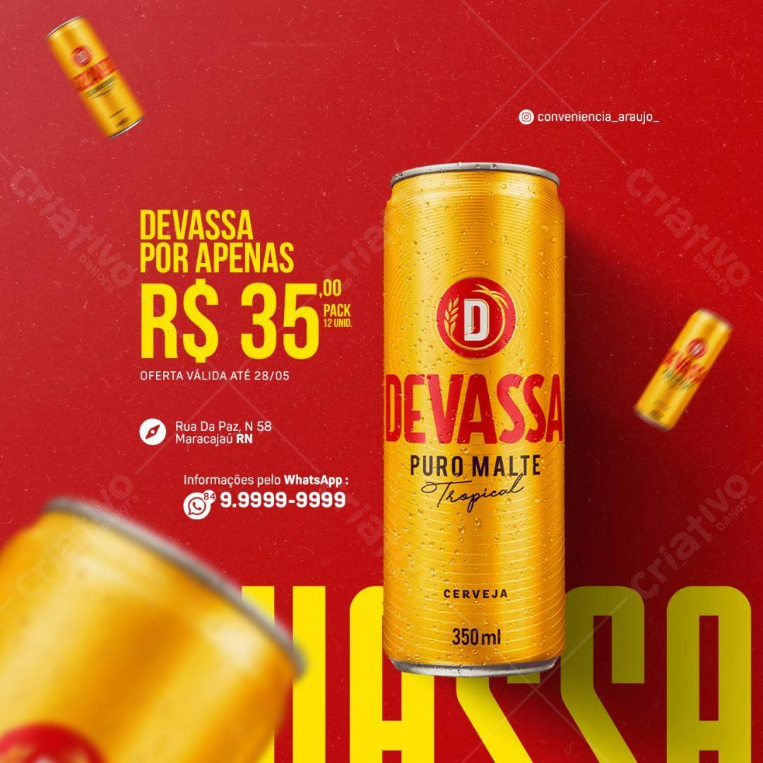 Mockup de Lata de Cerveja Tropical para Promoção PSD Editável