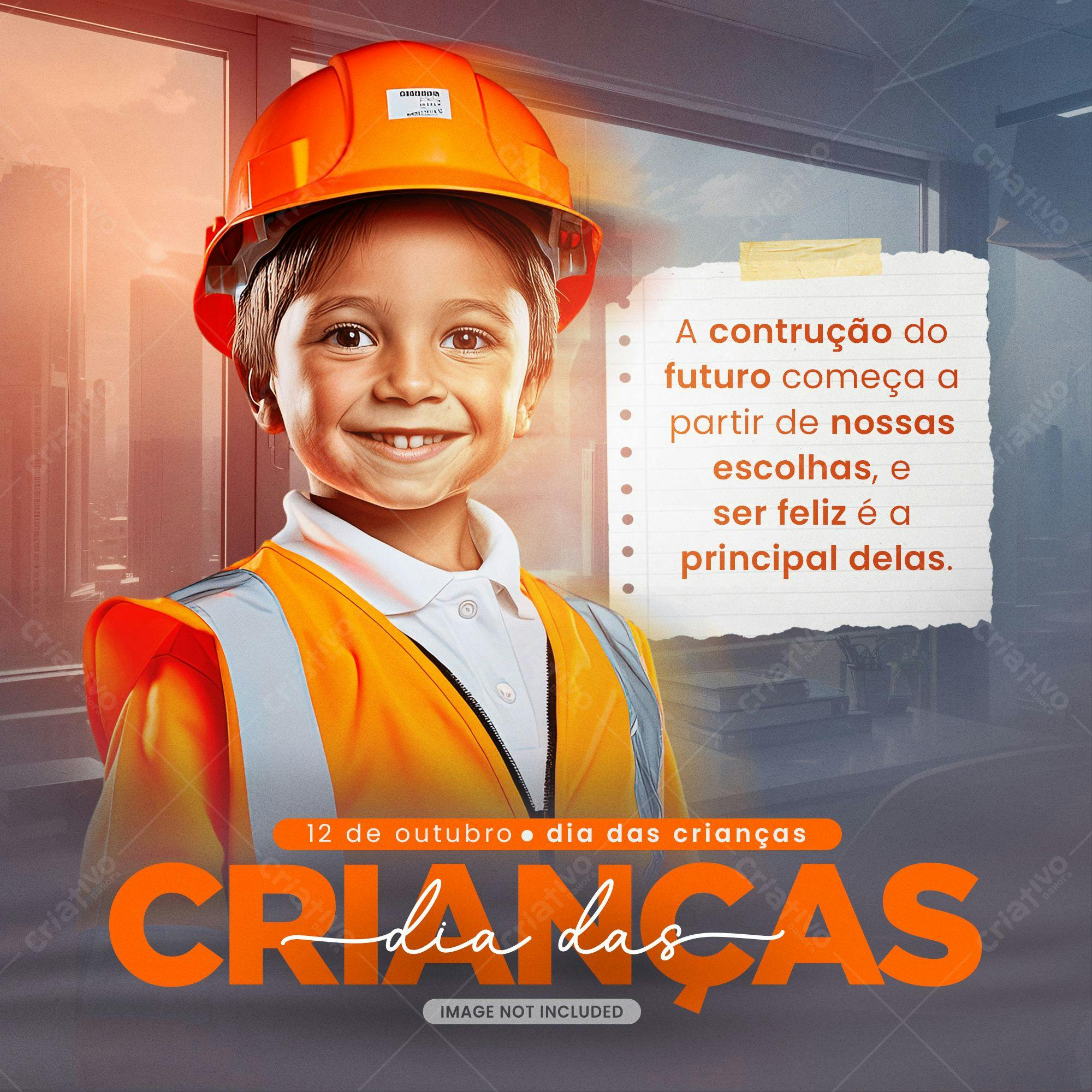 Post para Dia das Crianças PSD Editável