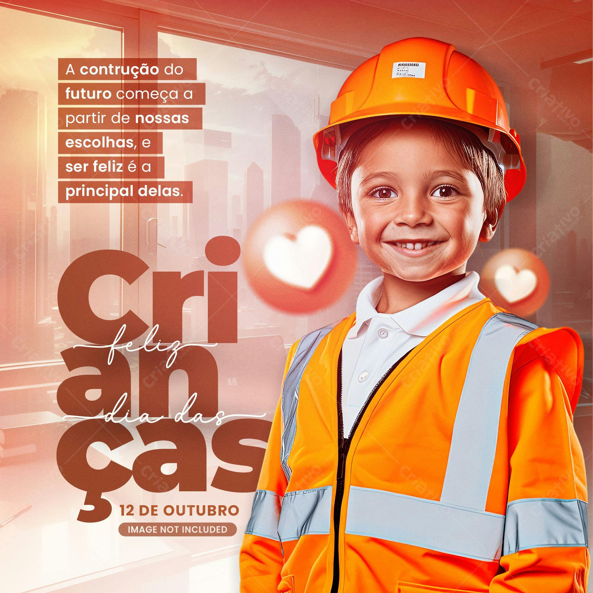 Post para Dia das Crianças PSD Editável