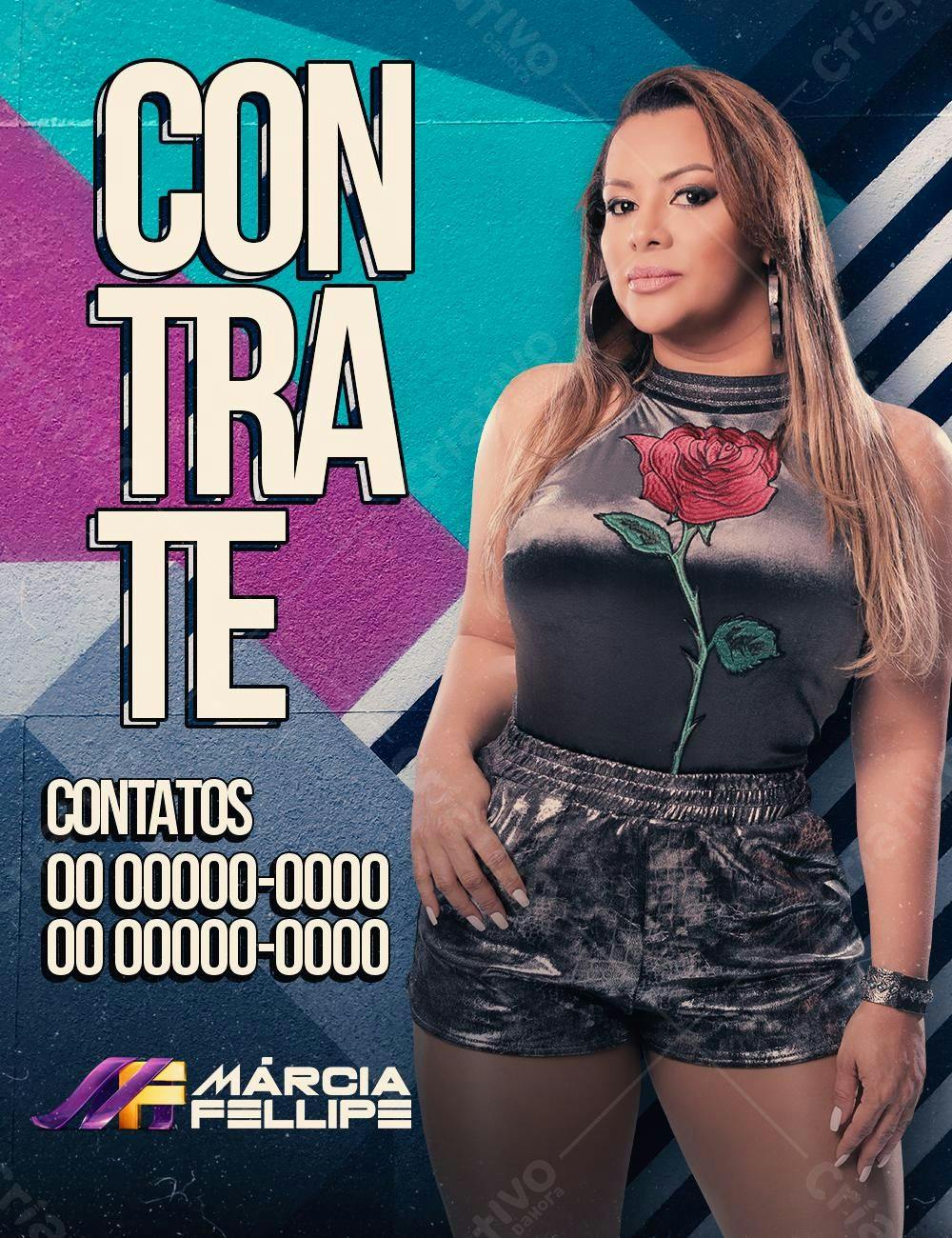 Modelo para Contratação de Cantora PSD Editável