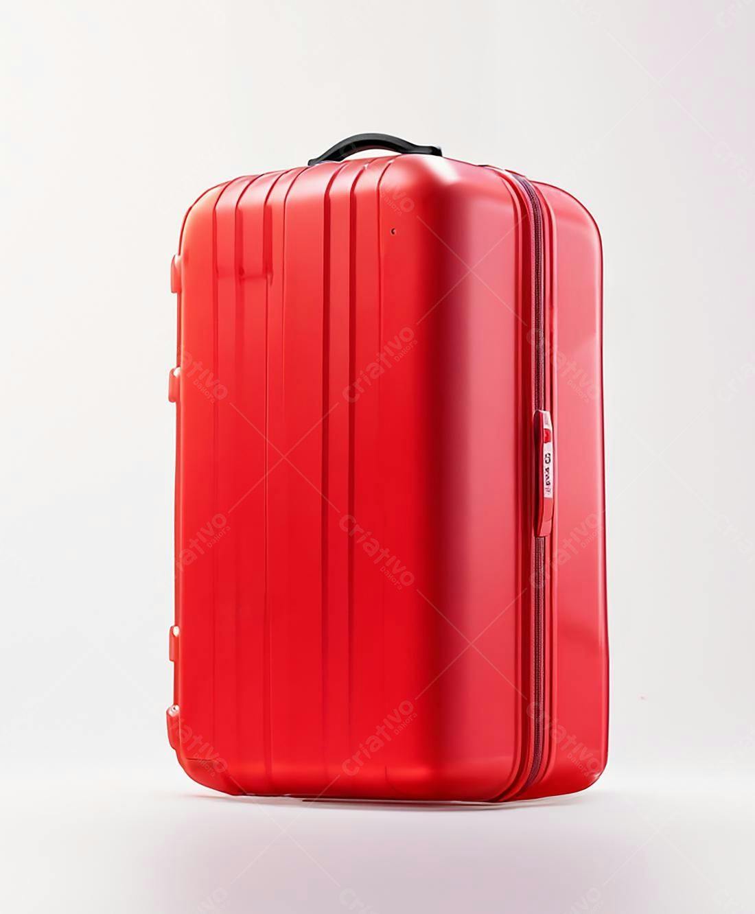 Mala vermelha de viagem moderna