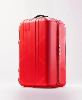 Mala ou bolsa vermelha de viagem